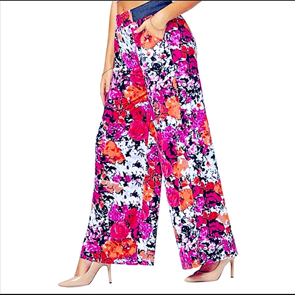 Wide Leg Floral Piazza Pants